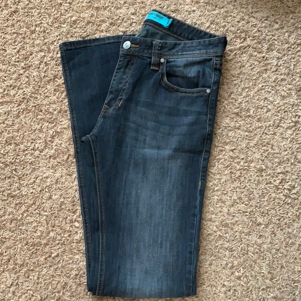MENS ROCK AND ROLL DENIM STRAIGHT LEG JEANS